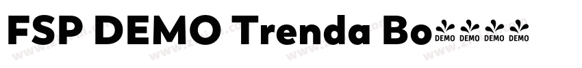 FSP DEMO Trenda Bo字体转换 FSP DEMO Trenda Bo字体转换